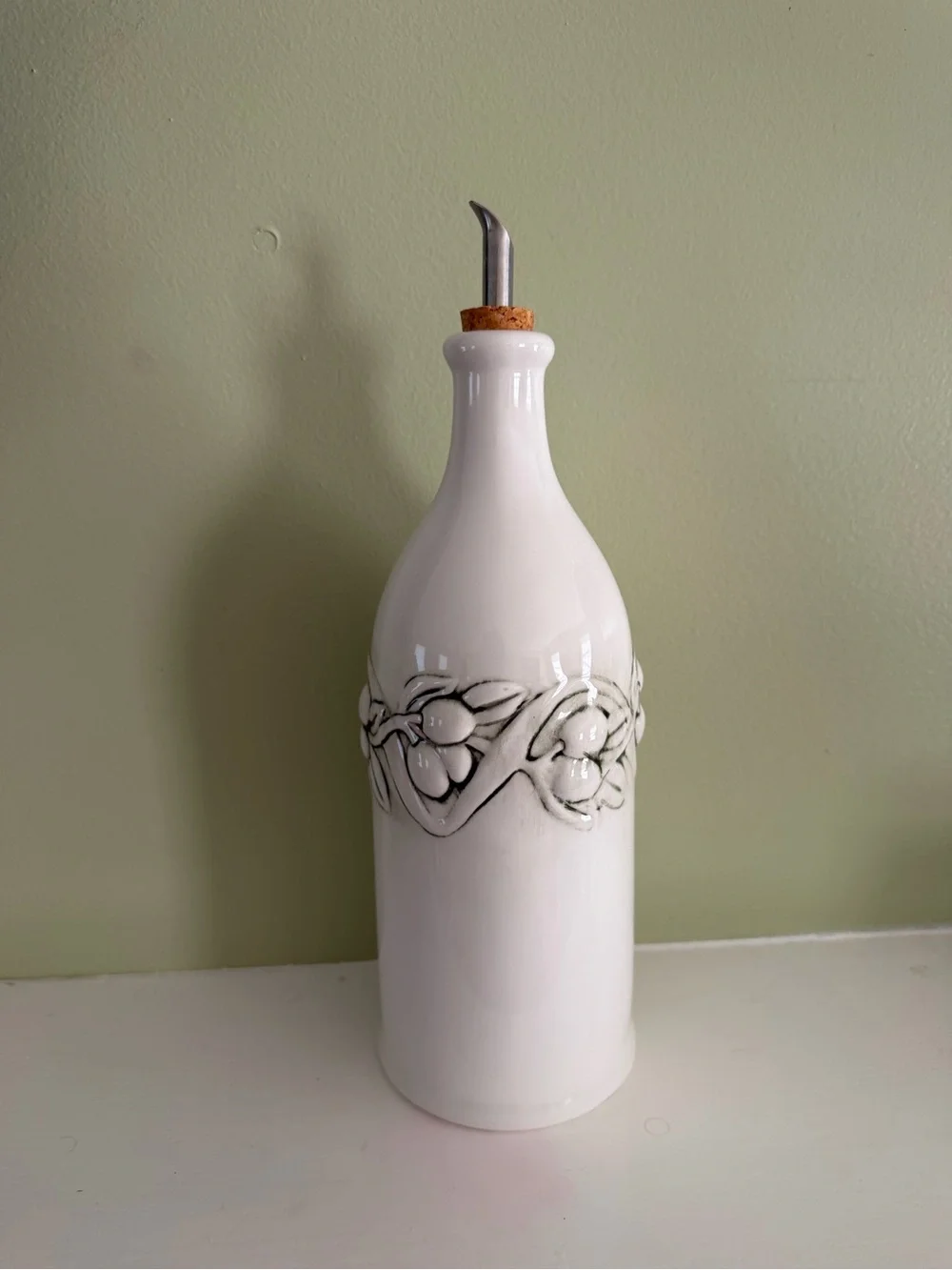Modern farmhouse cottagecore kitchenware oil or vinager dispenser